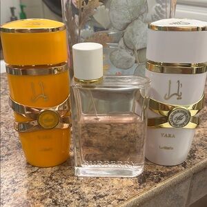 Burberry and Yara Fragrance Trio